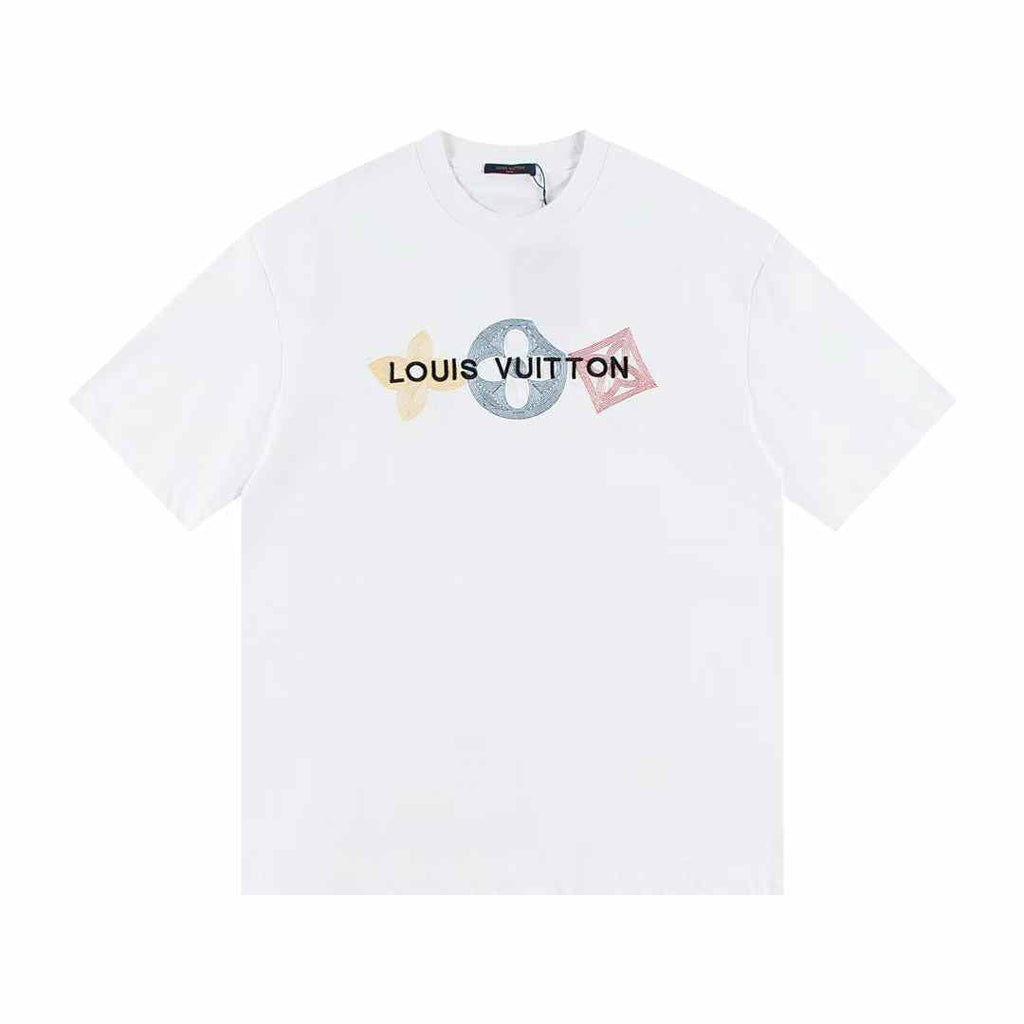 Alphabet pattern print t-shirt