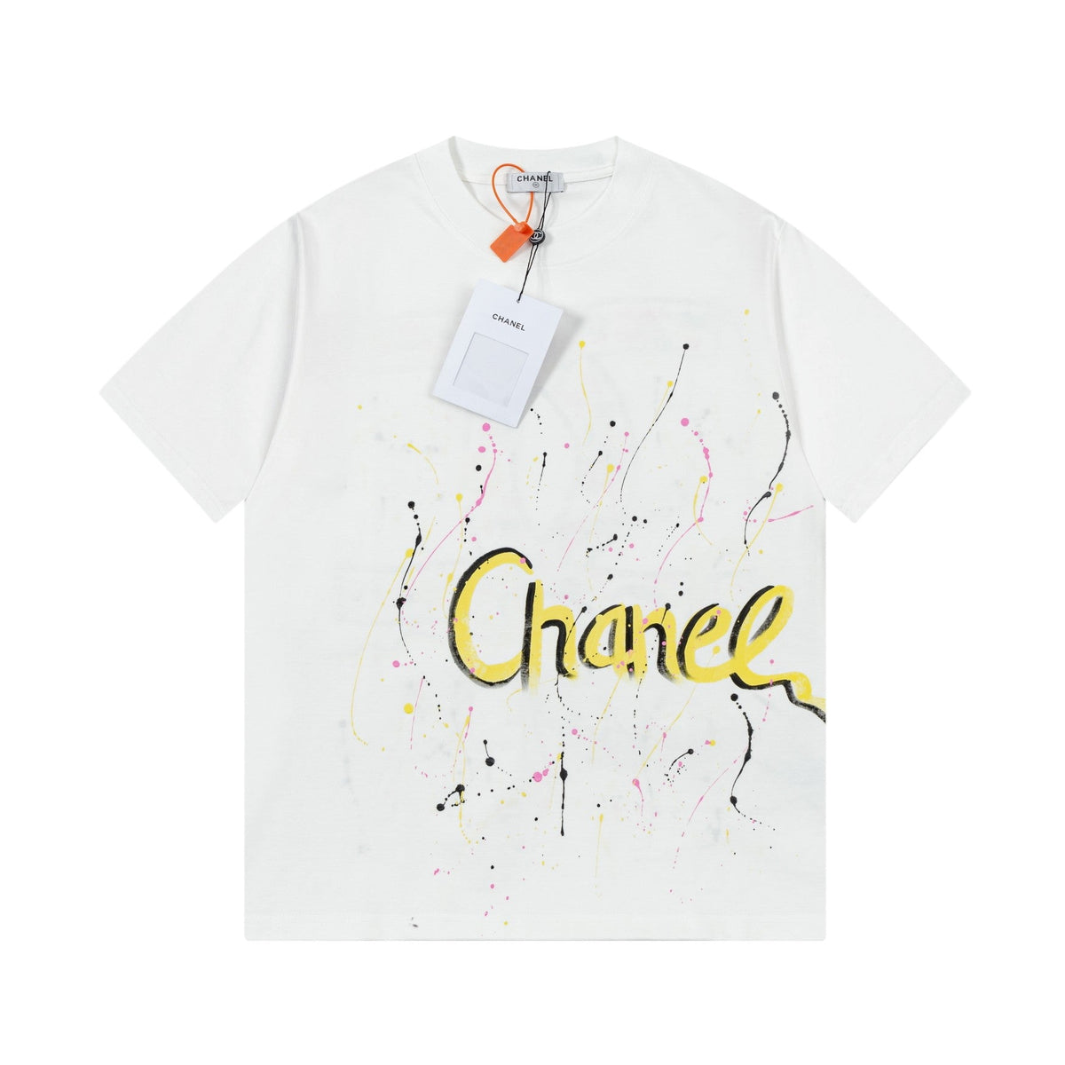 Colorful handmade graffiti t-shirt