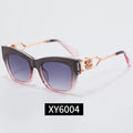 Cat-Eye Sunglasses with Metal Decorated Temples  XY6004