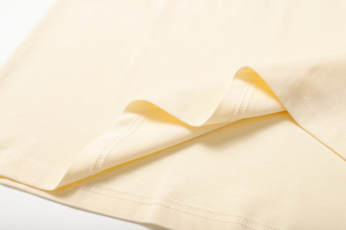 Apricot Stripe Print T-Shirt