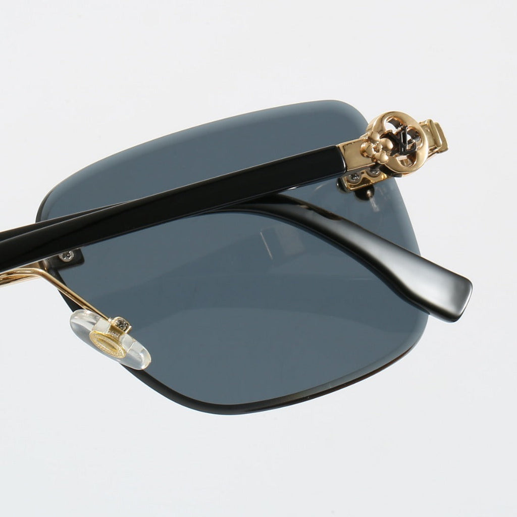 Clover Stud Rimless Sunglasses