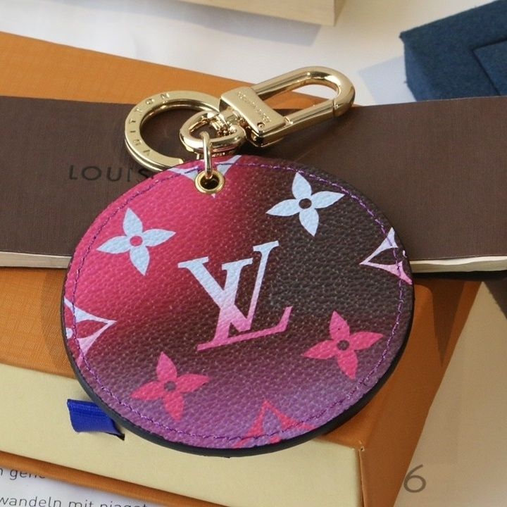 Gradient Purple Monogram Keychain