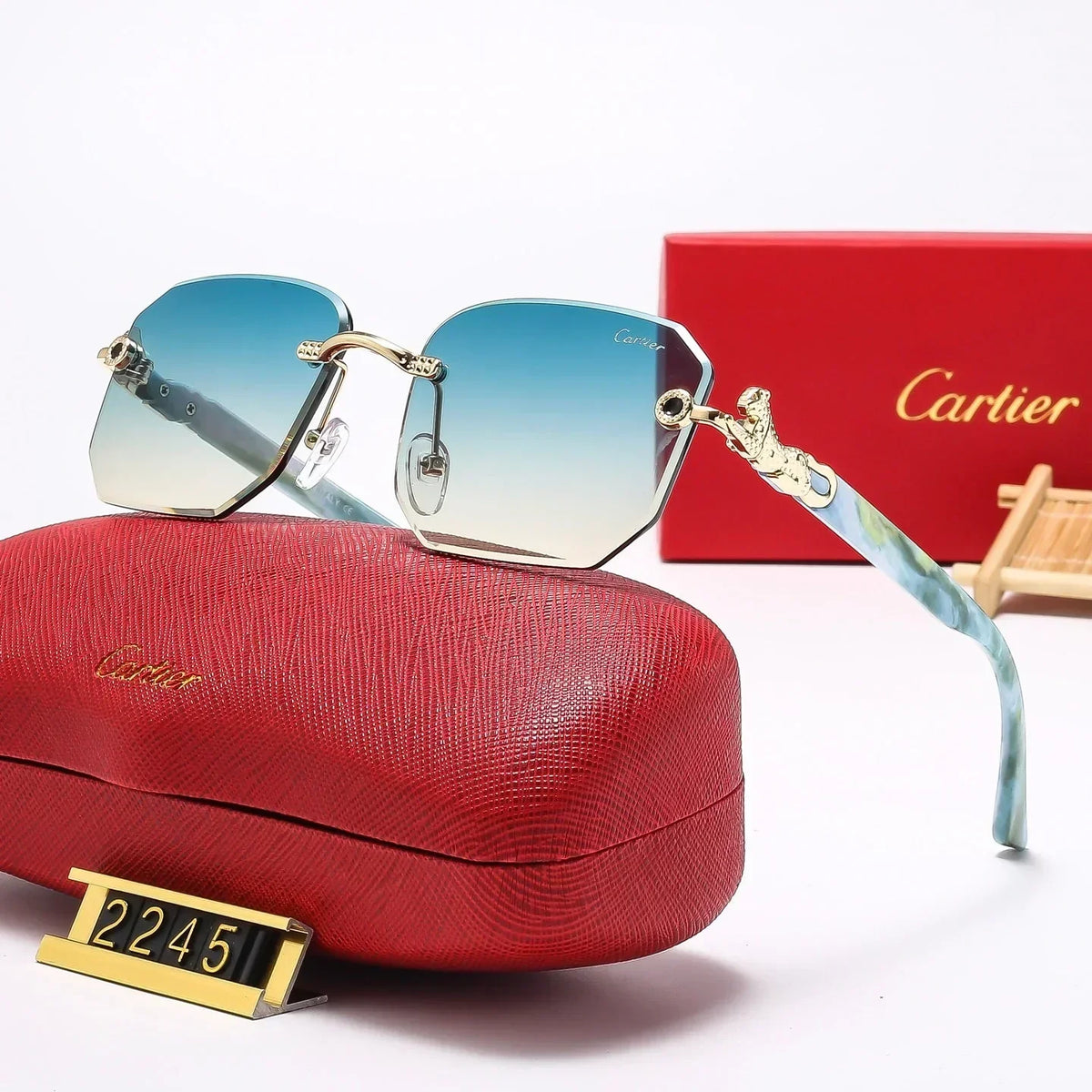 7 Colors Fashion  frameless square Sunglasses  2245