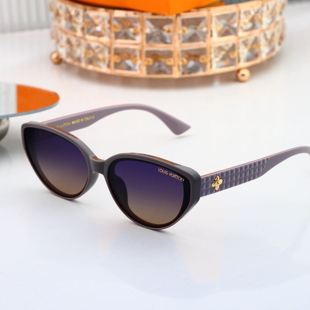 Cat Eye Sunglasses with Patterned Temples (Model 6125)