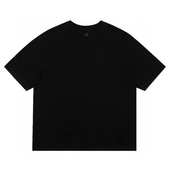 Solid color love short sleeve T-shirt