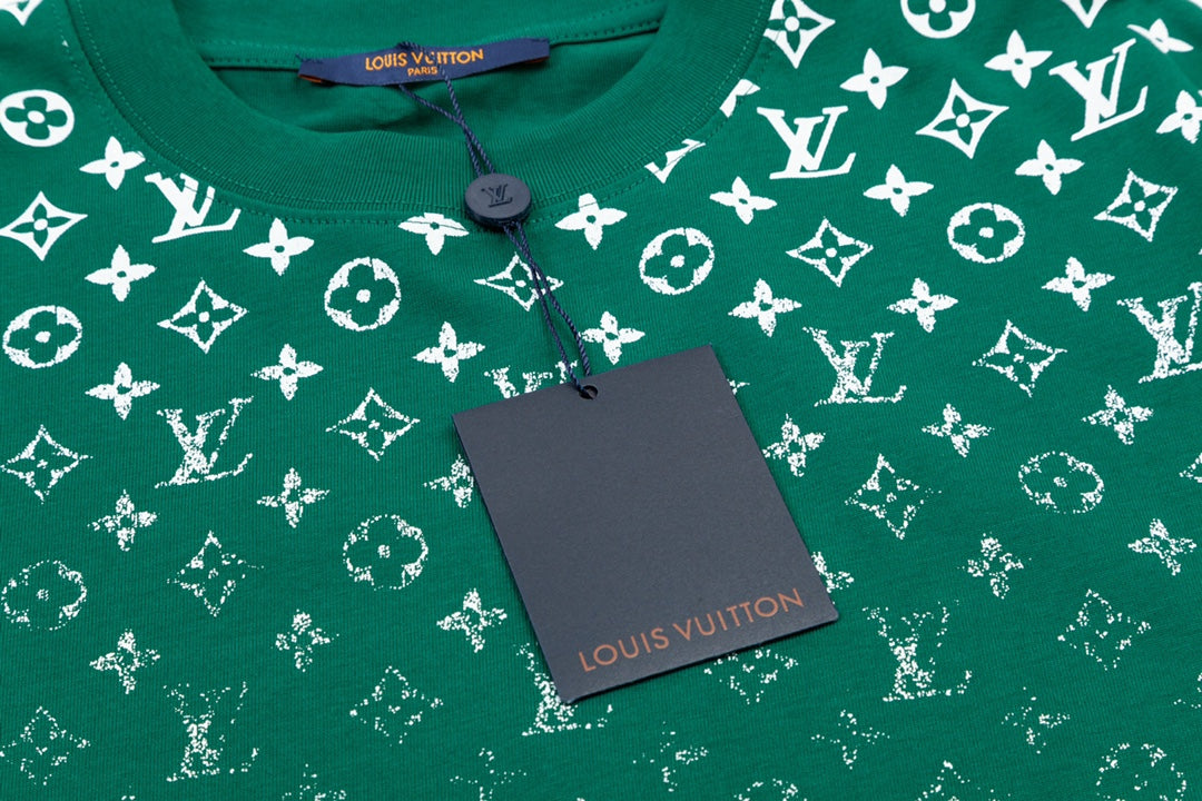 Gradient monogram print T-shirt